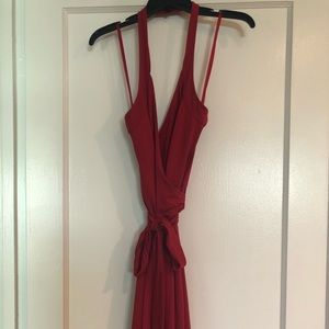 BCBG Max Azria Red Halter Dress, Size L